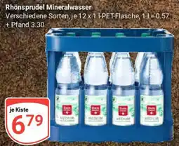 Globus Rhönsprudel Mineralwasser Angebot