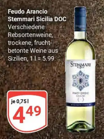 Globus Feudo Arancio Stemmari Sicilia DOC Angebot