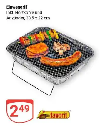 Globus favorit Einweggrill Angebot