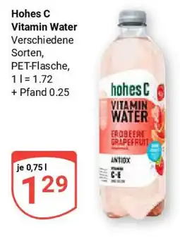 Globus Hohes C Vitamin Water Angebot