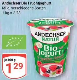Globus Andechser Bio Fruchtjoghurt Angebot