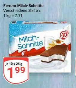 Globus Ferrero Milch-Schnitte Angebot