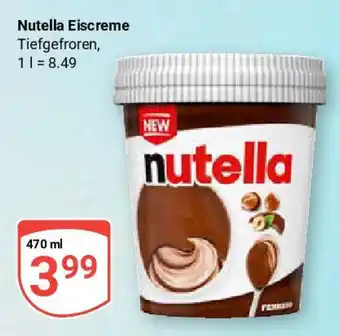 Globus Nutella Eiscreme Angebot