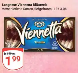 Globus Langnese Viennetta Blättereis Angebot