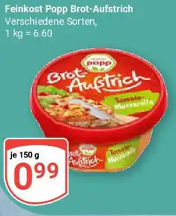 Globus Feinkost Popp Brot-Aufstrich Angebot
