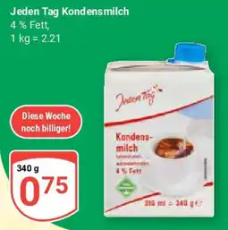 Globus Jeden Tag Kondensmilch Angebot