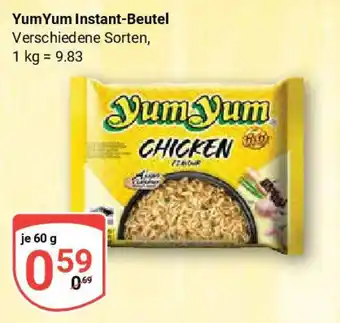 Globus Yum Yum Instant-Beutel Angebot