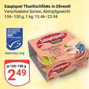 Globus Saupiquet Thunfischfilets in Olivenöl Angebot