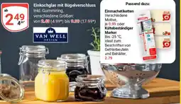 Globus Einkochglas mit Bügelverschluss VAN WELL Angebot