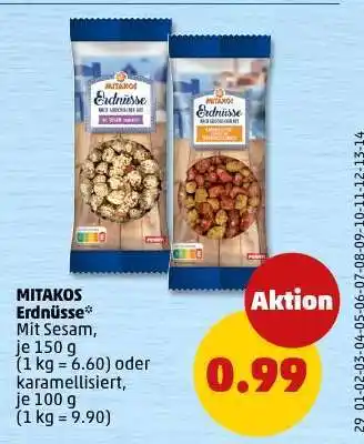 PENNY MITAKOS Erdnüsse Angebot