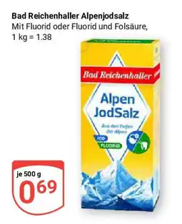 Globus Bad Reichenhaller Alpenjodsalz Angebot