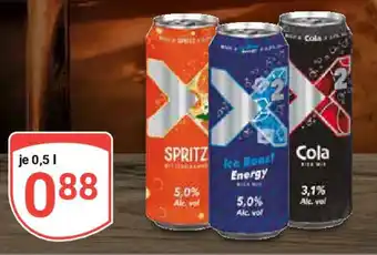 Globus Biermischgetränk Spritz Bitter- orange, Ice Boost Energy oder Cola Angebot