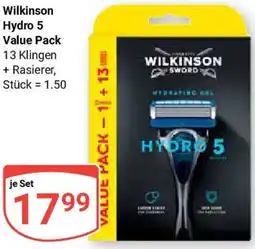 Globus Wilkinson Hydro 5 Value Pack Angebot