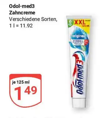 Globus Odol-med3 Zahncreme Angebot