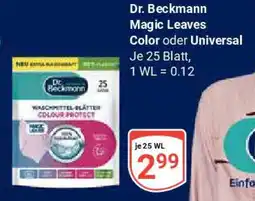 Globus Dr. Beckmann Magic Leaves Color oder Universal Angebot