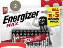 Globus Energizer Batterien 15 +5 Mignon AA oder Micro AAA Angebot