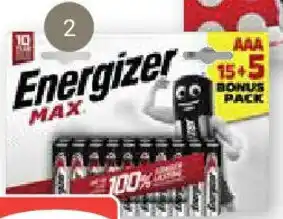 Globus Energizer Batterien 15 +5 Mignon AA oder Micro AAA Angebot