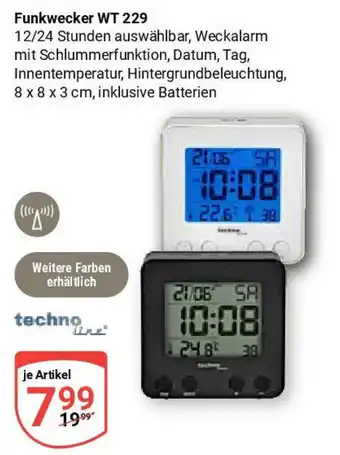 Globus techno Funkwecker WT 229 Angebot
