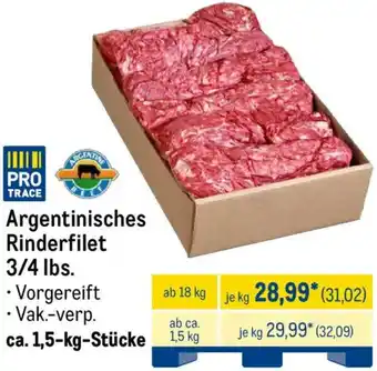 METRO Argentinisches Rinderfilet 3/4 lbs. Angebot