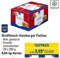 METRO METRO Chef Rindfleisch-Hamburger Patties Angebot