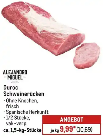 METRO ALEJANDRO MIGUEL Duroc Schweinerücken Angebot