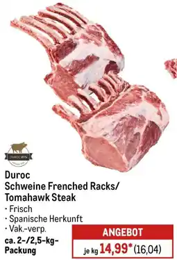 METRO Duroc Schweine Frenched Racks/ Tomahawk Steak Angebot