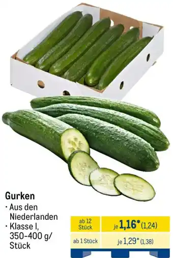 METRO Gurken Angebot