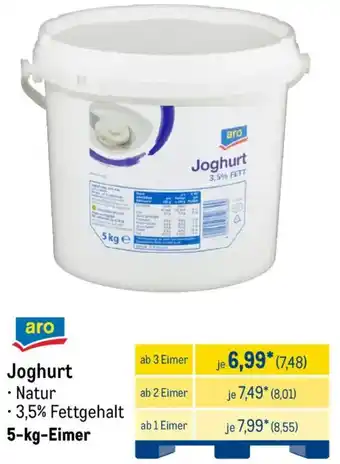 METRO aro Joghurt Angebot