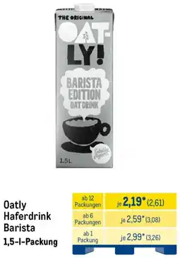 METRO Oatly Haferdrink Barista Angebot