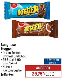 METRO Langnese Nogger Angebot