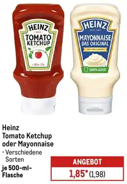 METRO Heinz Tomato Ketchup oder Mayonnaise Angebot