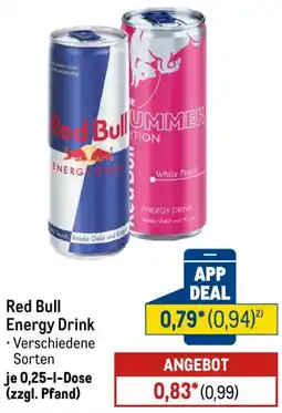 METRO Red Bull Energy Drink Angebot
