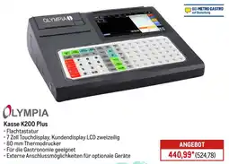 METRO OLYMPIA Kasse K200 Plus Angebot