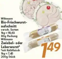 inkoop Wiltmann Bio-Frischwurstaufschnitt Angebot