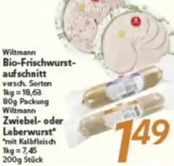 inkoop Wiltmann Bio-Frischwurstaufschnitt Angebot