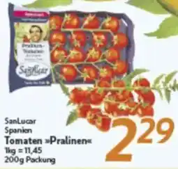 inkoop SanLucar Spanien Tomaten Pralinen Angebot
