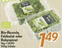 inkoop Bio-Ruccola, Feldsalat oder Babyspinat Angebot