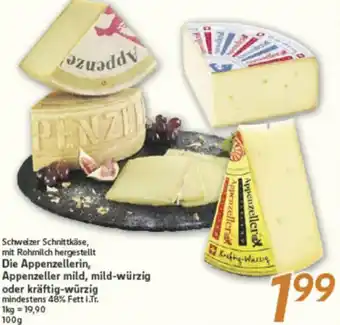 inkoop Die Appenzellerin, Appenzeller mild, mild-würzig oder kräftig-würzig Angebot