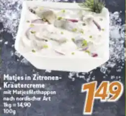 inkoop Matjes in Zitronen Kräutercreme Angebot