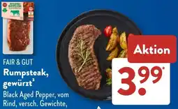 Aldi Süd FAIR & GUT Rumpsteak, gewürzt Angebot
