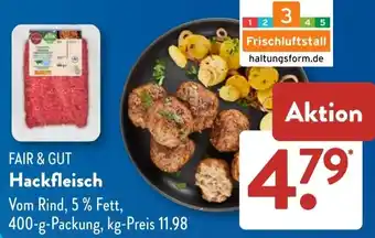 Aldi Süd FAIR & GUT Hackfleisch Angebot