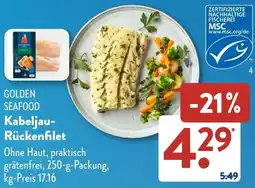 Aldi Süd GOLDEN SEAFOOD Kabeljau Rückenfilet Angebot