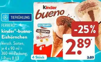 Aldi Süd FERRERO kinder bueno Eishörnchen Angebot