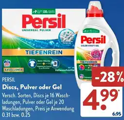 Aldi Süd PERSIL Discs, Pulver oder Gel Angebot