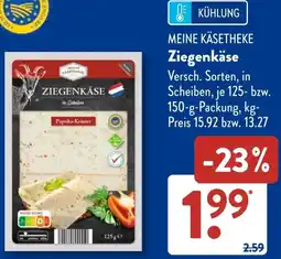 Aldi Süd MEINE KÄSETHEKE Ziegenkäse Angebot
