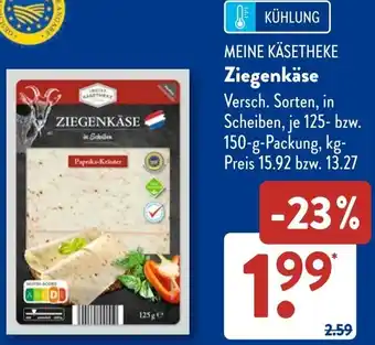 Aldi Süd MEINE KÄSETHEKE Ziegenkäse Angebot