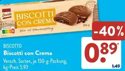 Aldi Süd BISCOTTO Biscotti con Crema Angebot