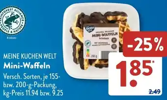 Aldi Süd MEINE KUCHEN WELT Mini-Waffeln Angebot