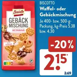 Aldi Süd BISCOTTO Waffel- oder Gebäckmischung Angebot