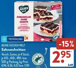 Aldi Süd MEINE KUCHEN WELT Sahneschnitten Angebot